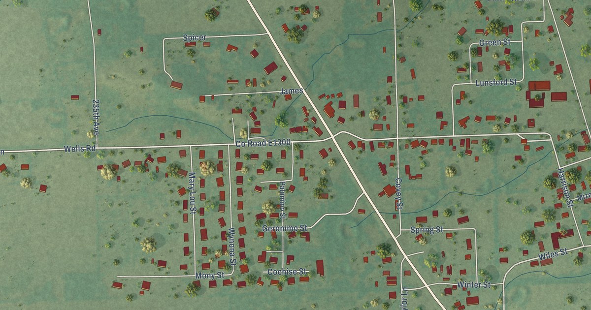 Map of Shady Point, Oklahoma in 2026