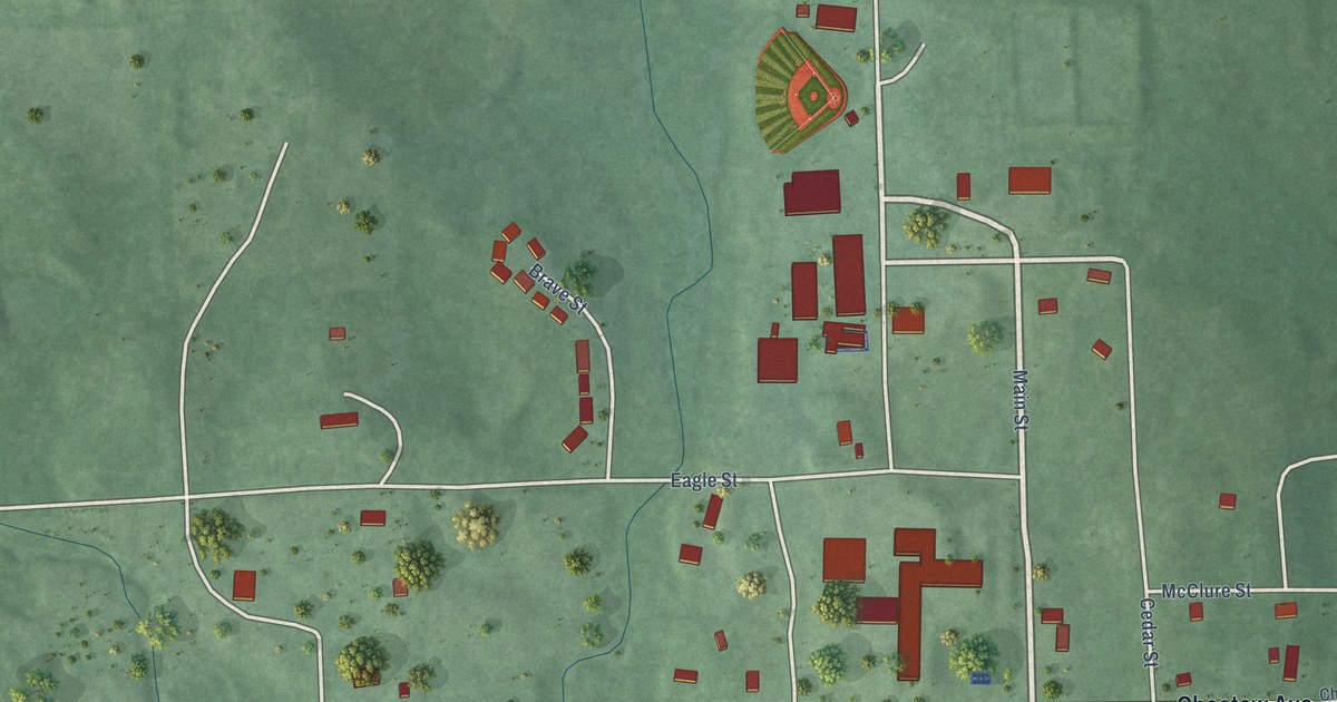 Map of Smithville, Oklahoma in 2026