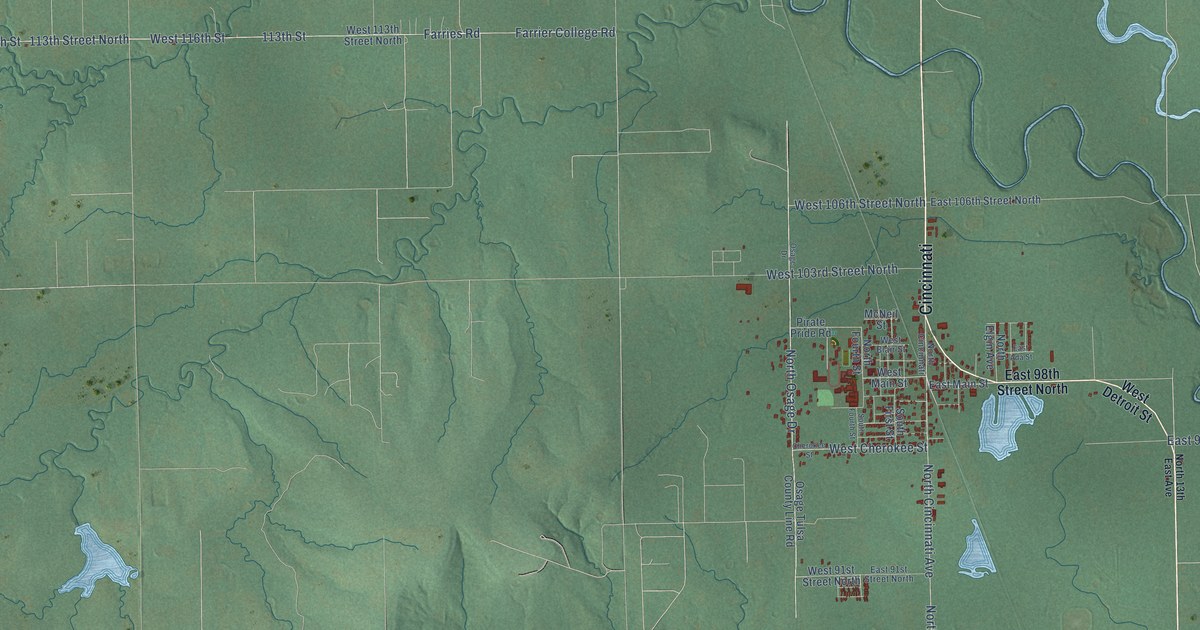Map of Sperry, Oklahoma in 2026
