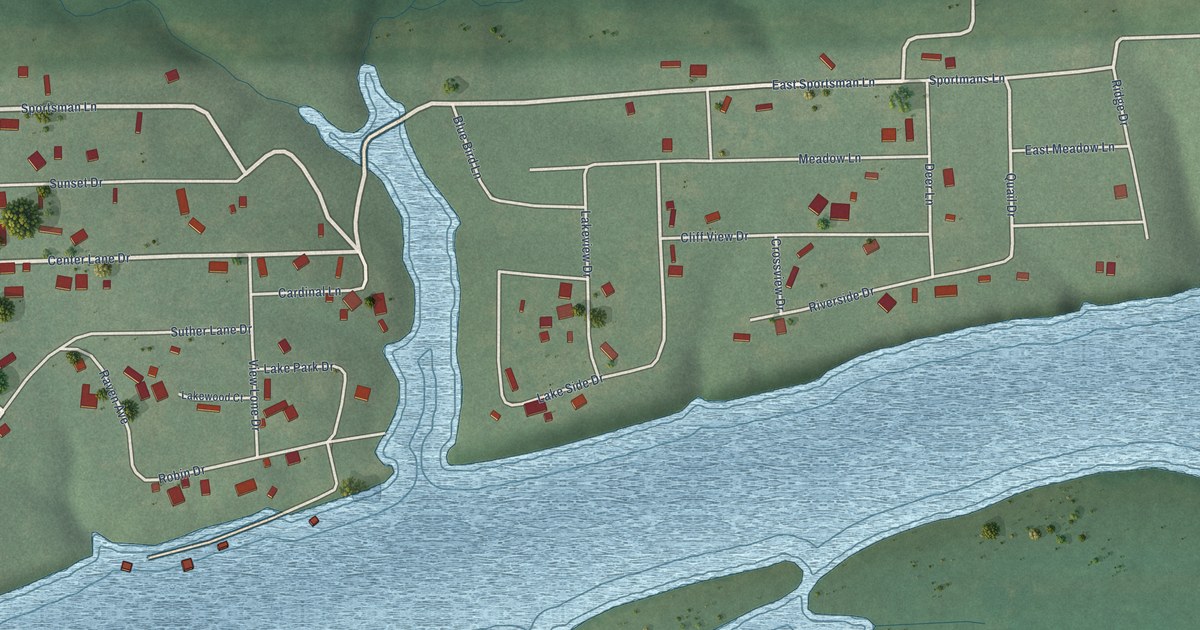 Map of Sportmans Shores, Oklahoma in 2026