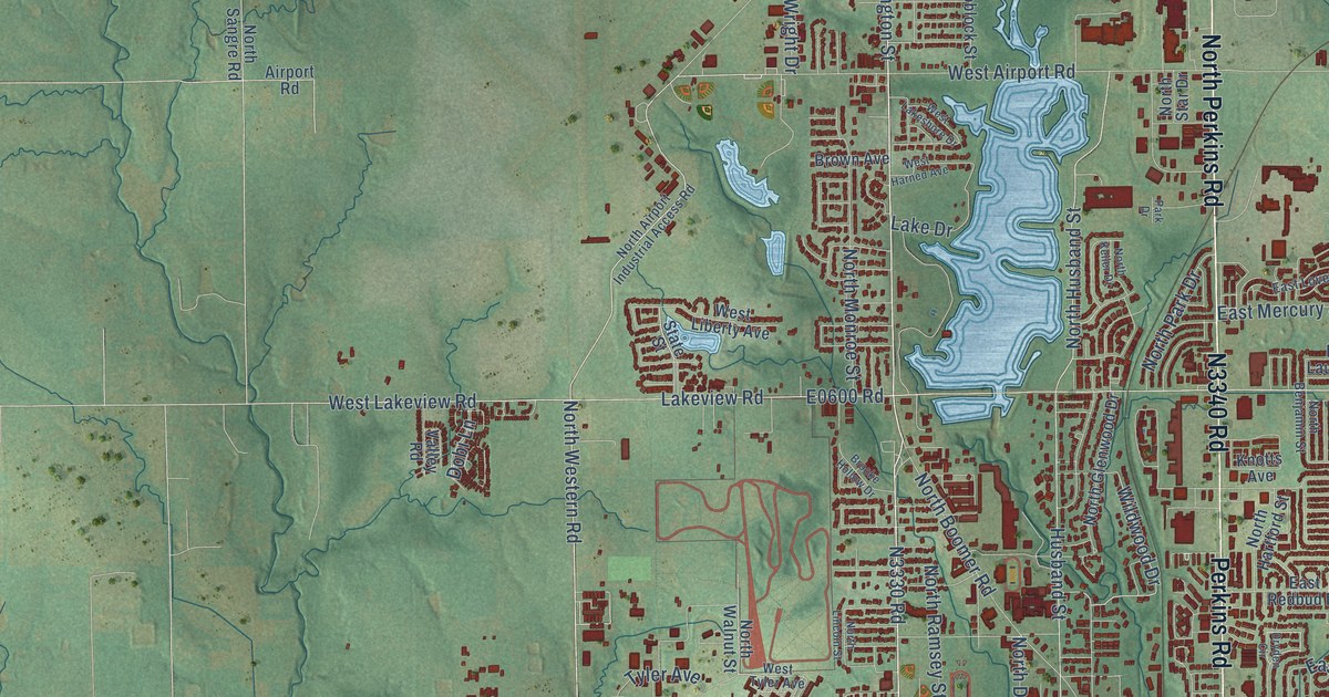 Map of Stillwater, Oklahoma in 2026