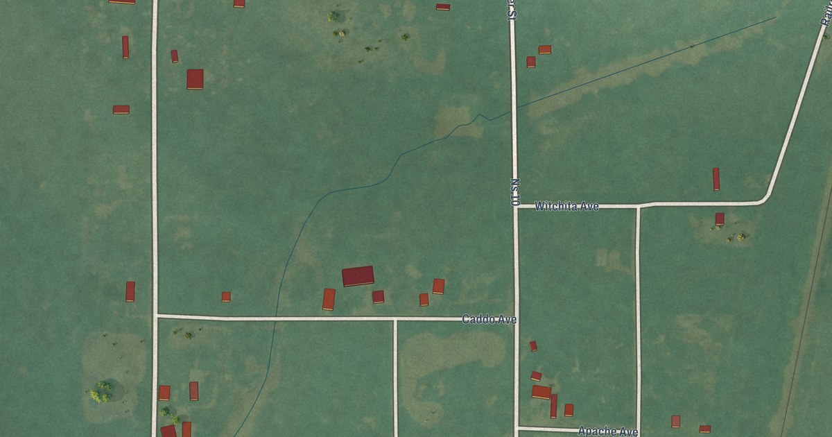Map of Sugden, Oklahoma in 2026