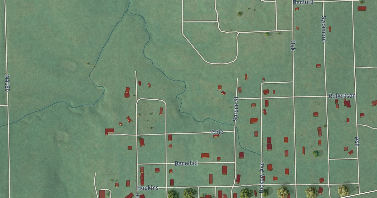 Map of Taft, Oklahoma in 2026