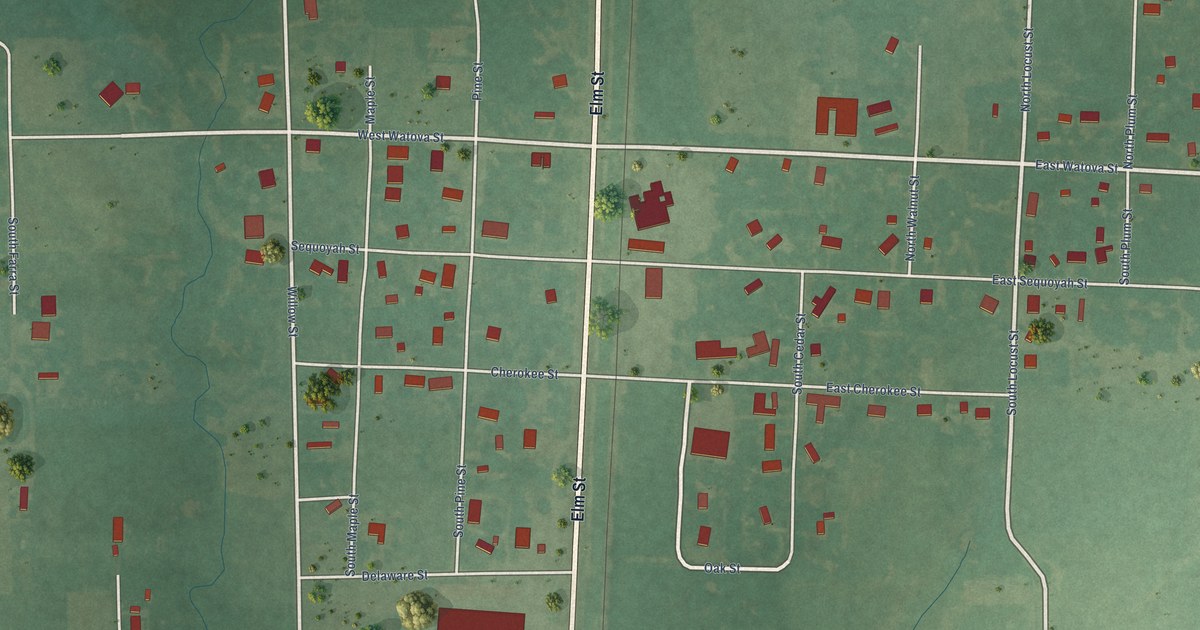 Map of Talala, Oklahoma in 2026