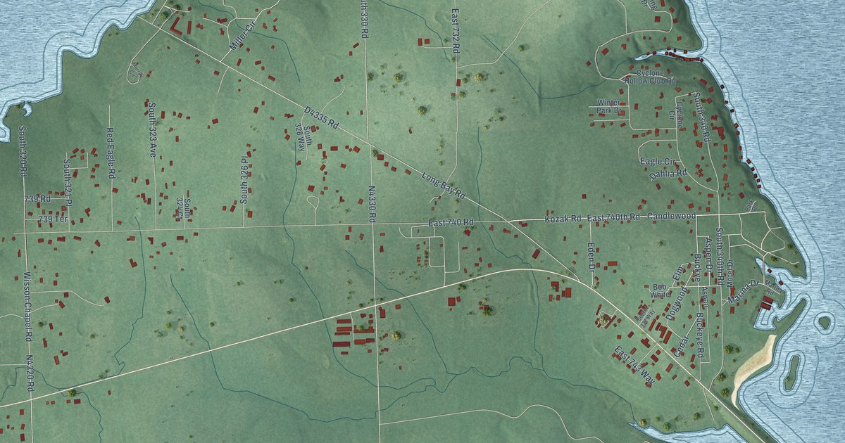 Map of Taylor Ferry, Oklahoma in 2026