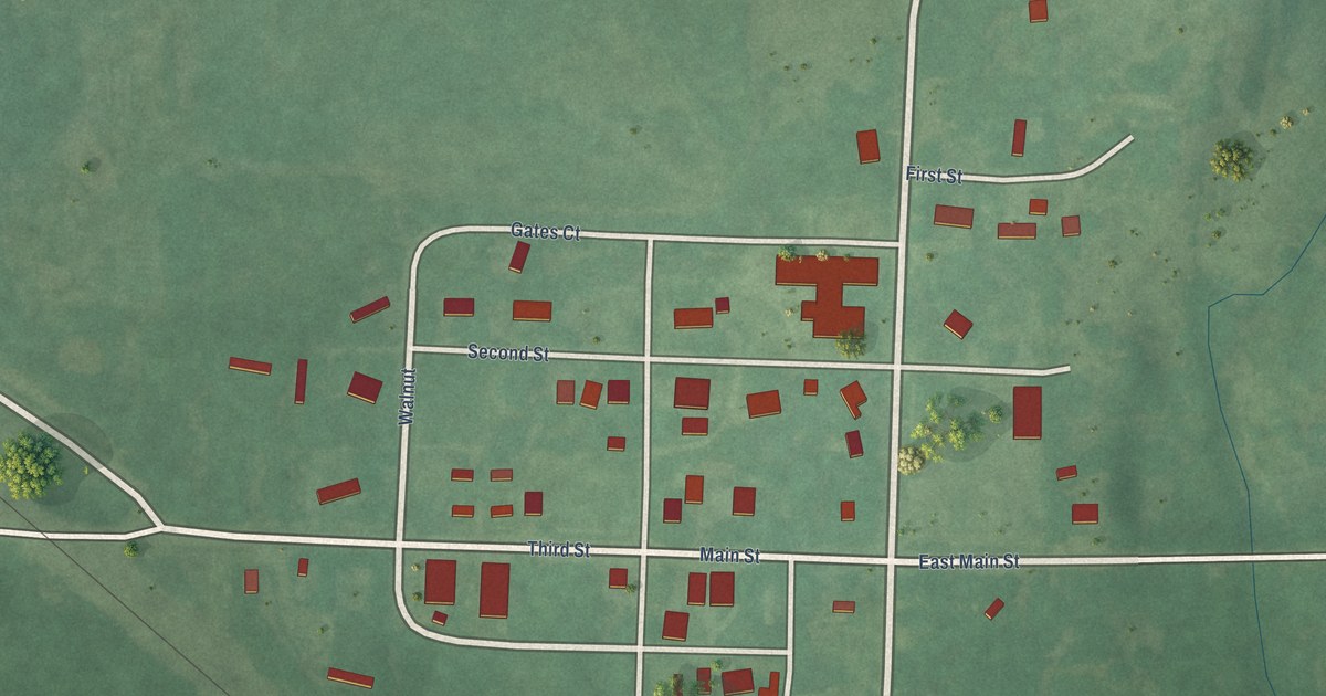 Map of Terlton, Oklahoma in 2026