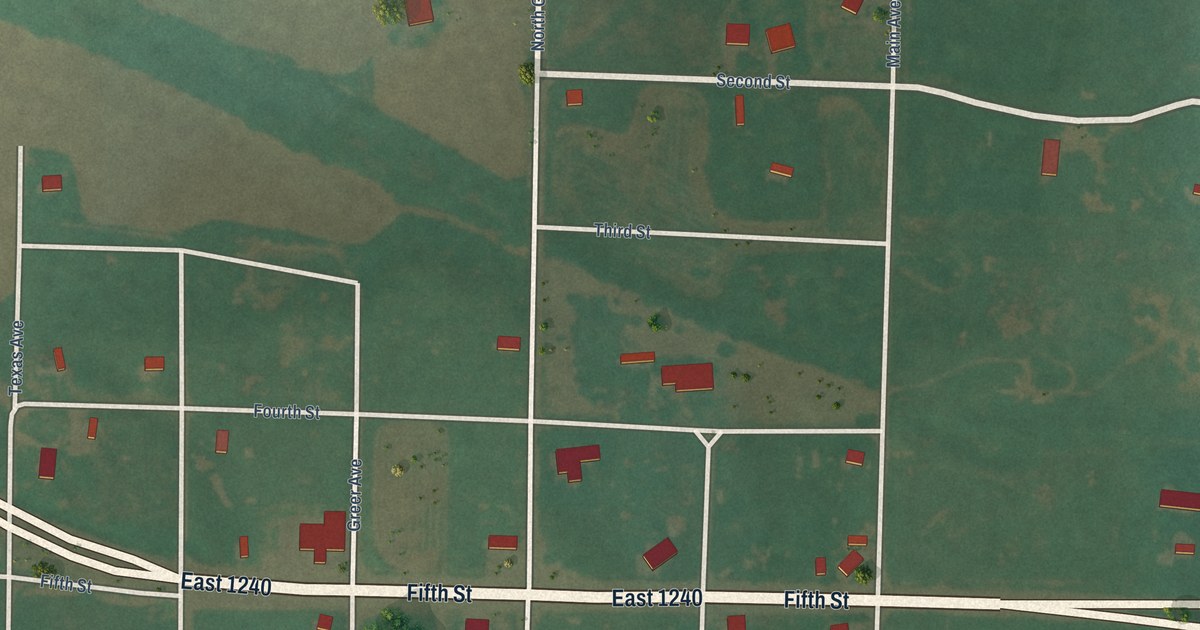 Map of Texola, Oklahoma in 2026
