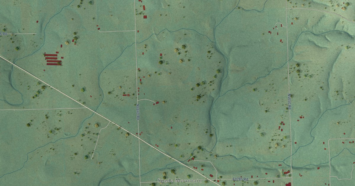 Map of Titanic, Oklahoma in 2026