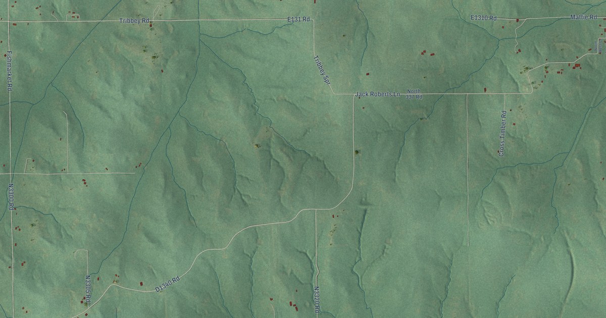 Map of Tribbey, Oklahoma in 2026