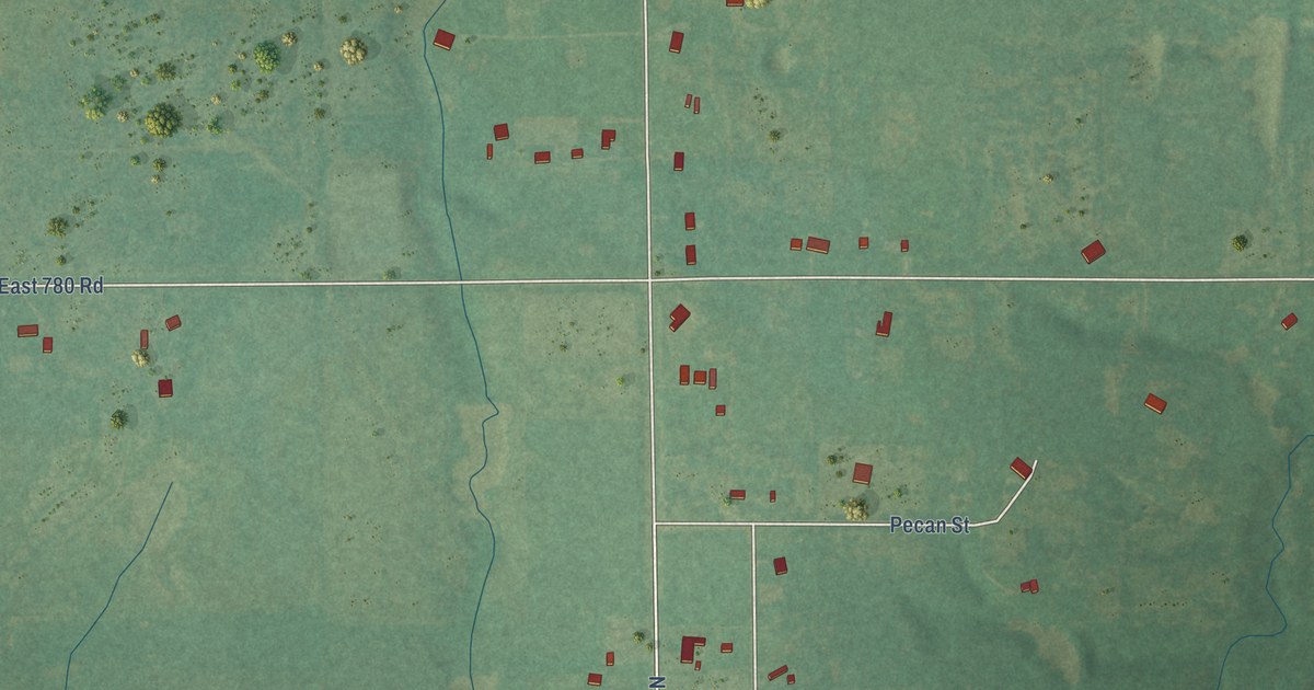 Map of Tryon, Oklahoma in 2026