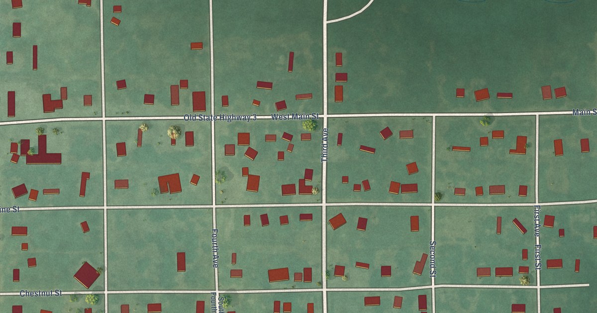 Map of Tupelo, Oklahoma in 2026