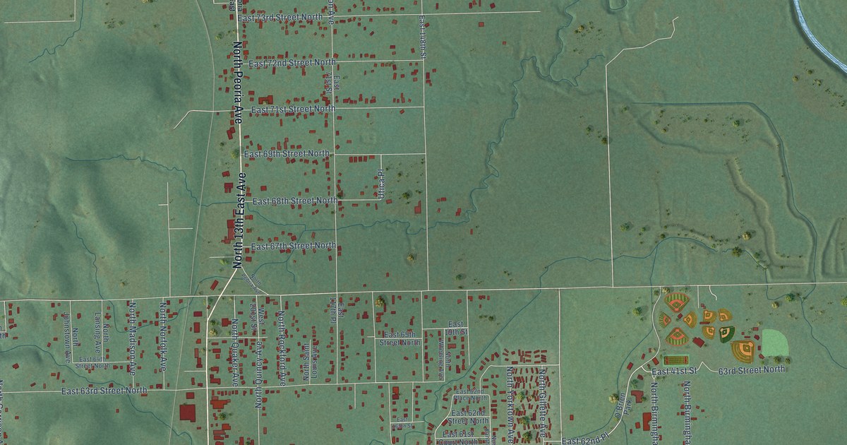 Map of Turley, Oklahoma in 2026