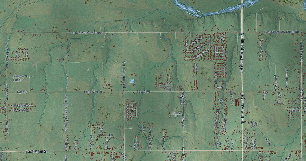 Map of Tuttle, Oklahoma in 2026