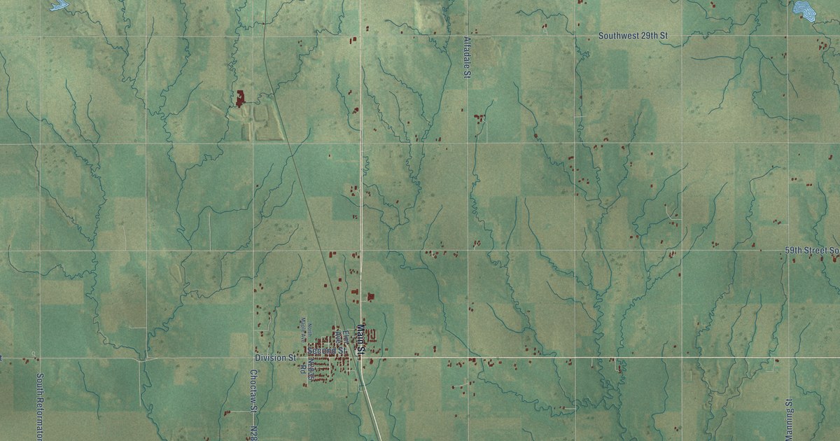 Map of Union City, Oklahoma in 2026