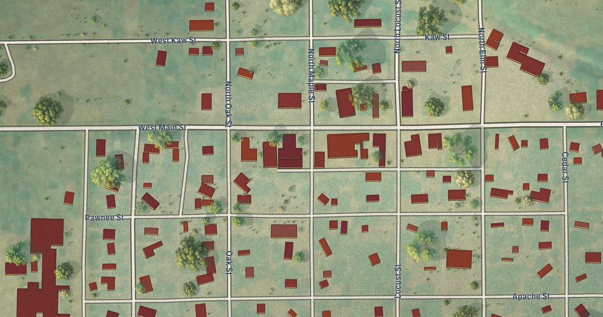 Map of Wakita, Oklahoma in 2026