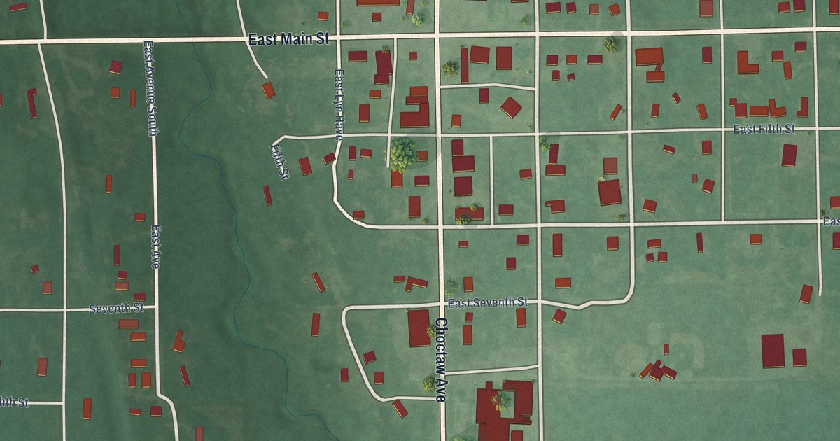 Map of Wapanucka, Oklahoma in 2026