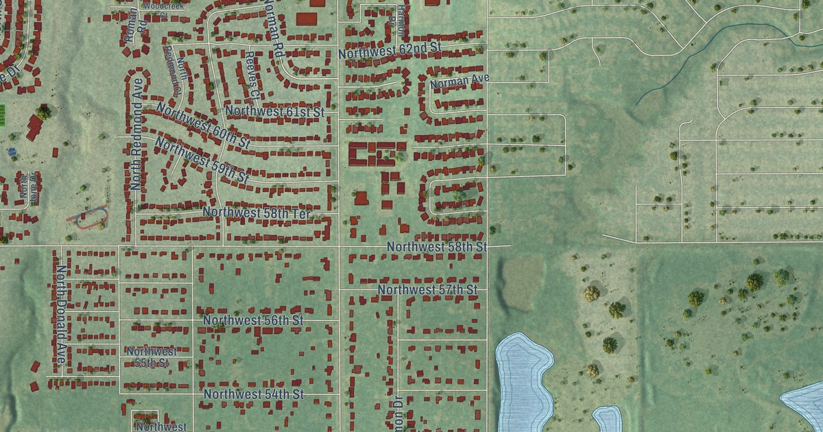 Map of Warr Acres, Oklahoma in 2026