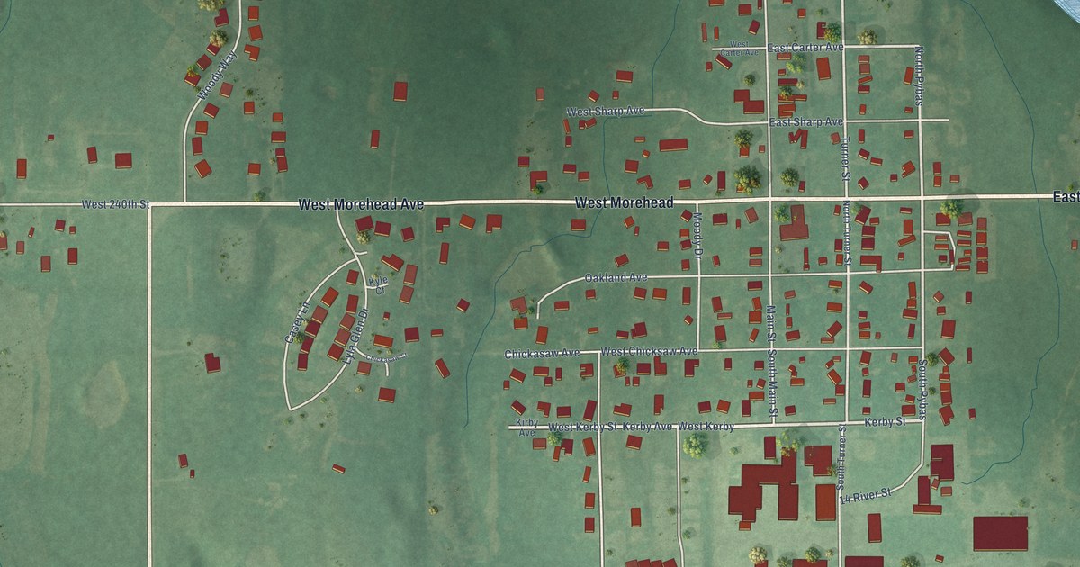 Map of Washington, Oklahoma in 2026