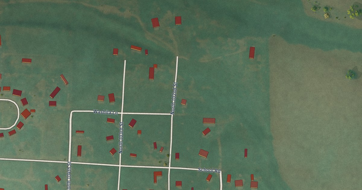 Map of Washita, Oklahoma in 2026