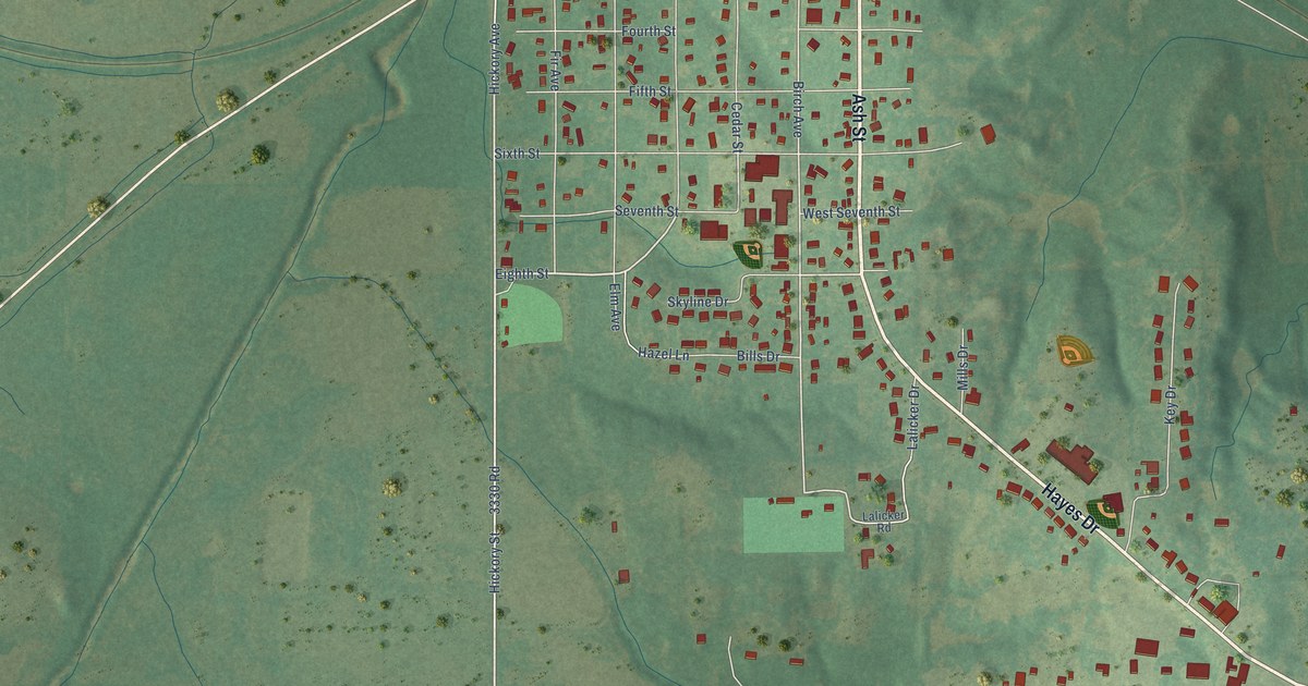 Map of Wellston, Oklahoma in 2026