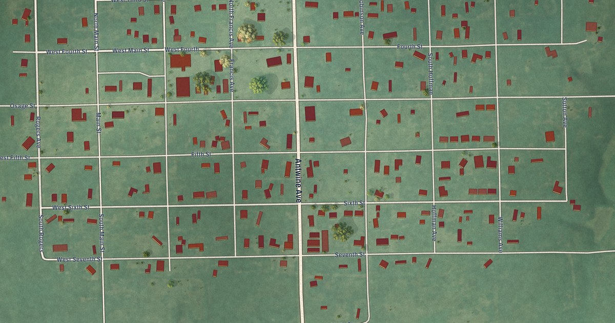 Map of Wynona, Oklahoma in 2026