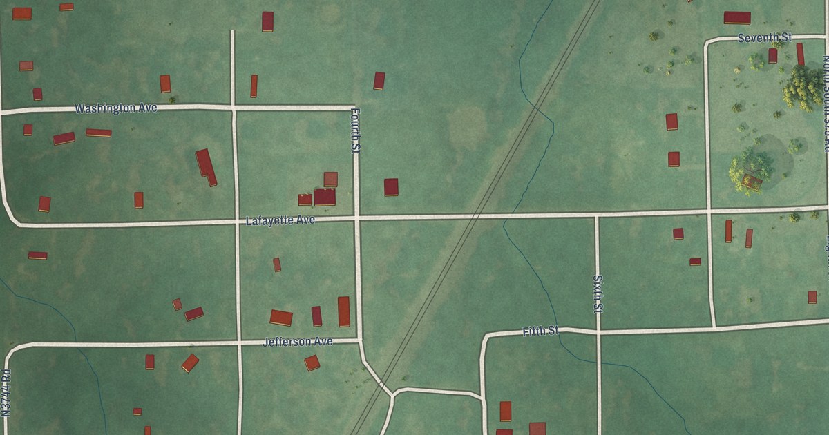 Map of Yeager, Oklahoma in 2026