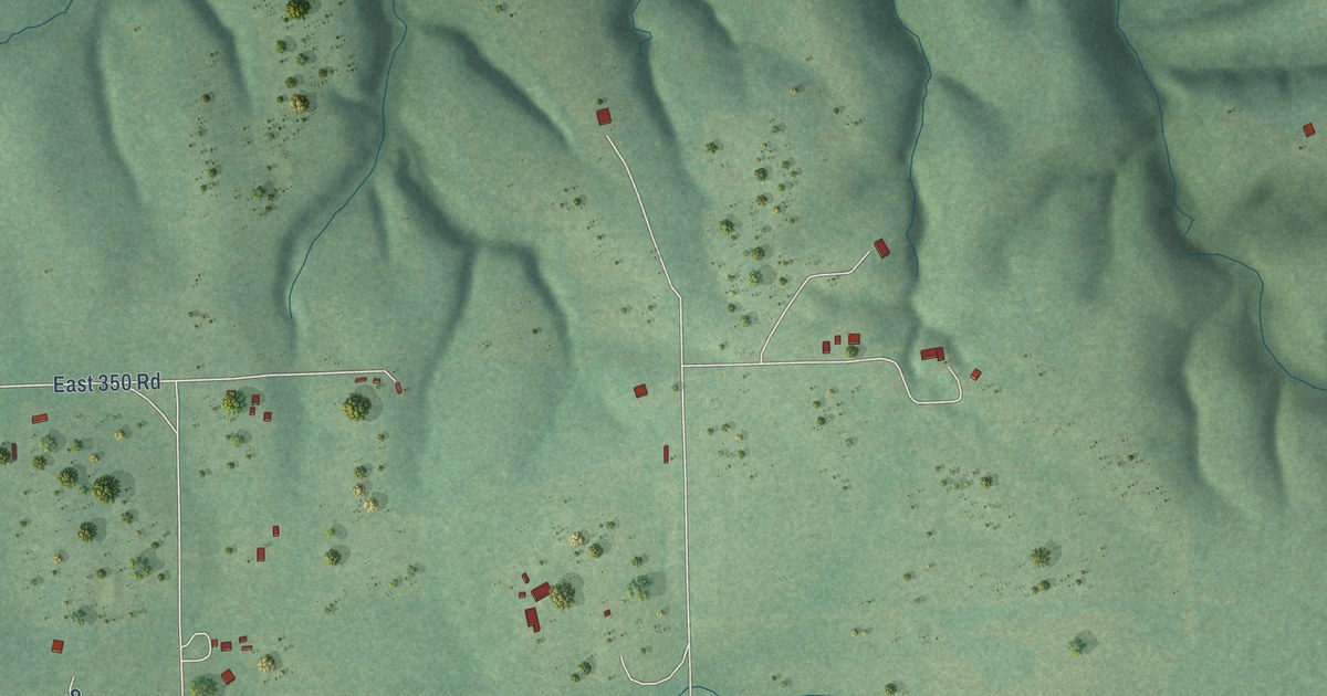 Map of Zena, Oklahoma in 2026