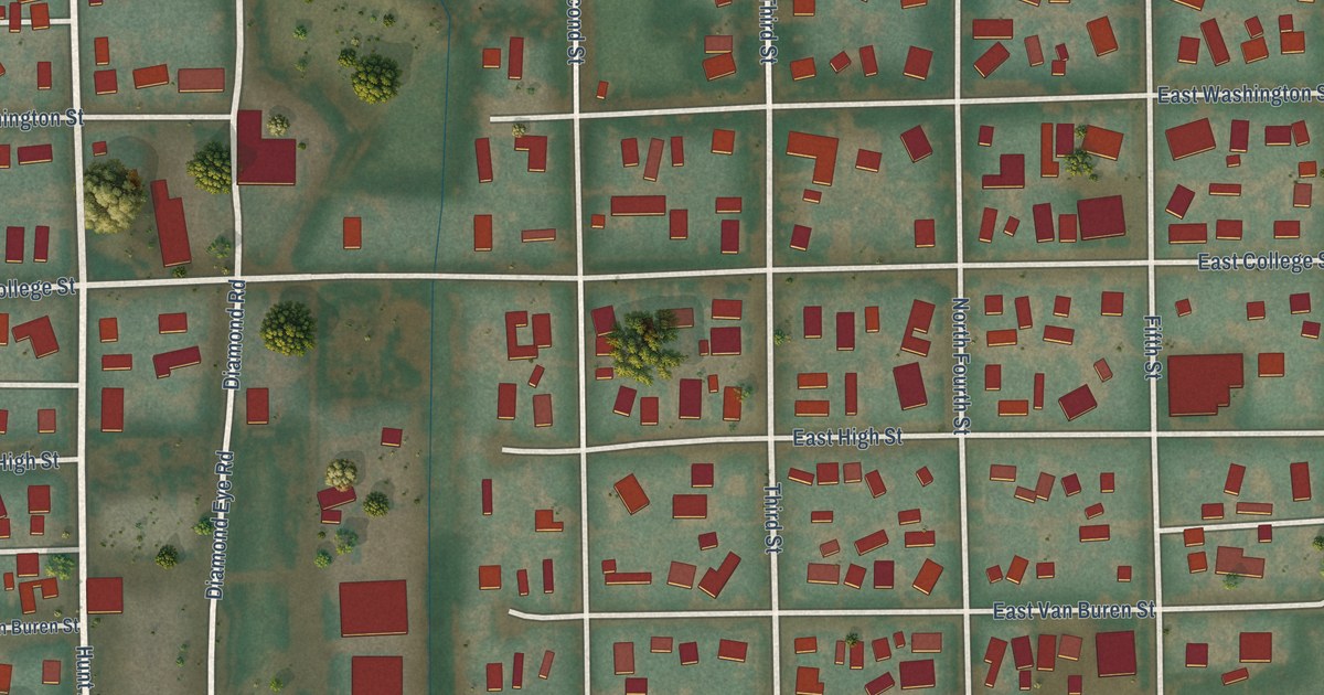 Map of Athena, Oregon in 2026
