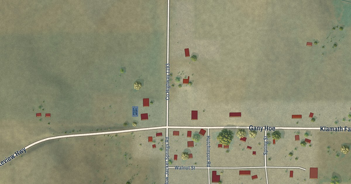 Map of Beatty, Oregon in 2026