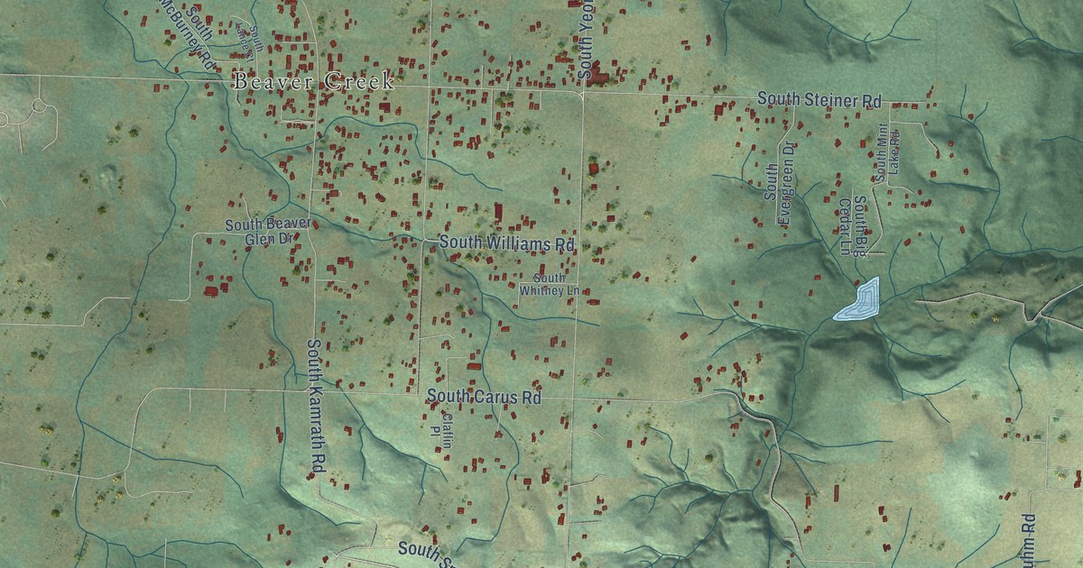 Detailed Map of Beavercreek, Oregon