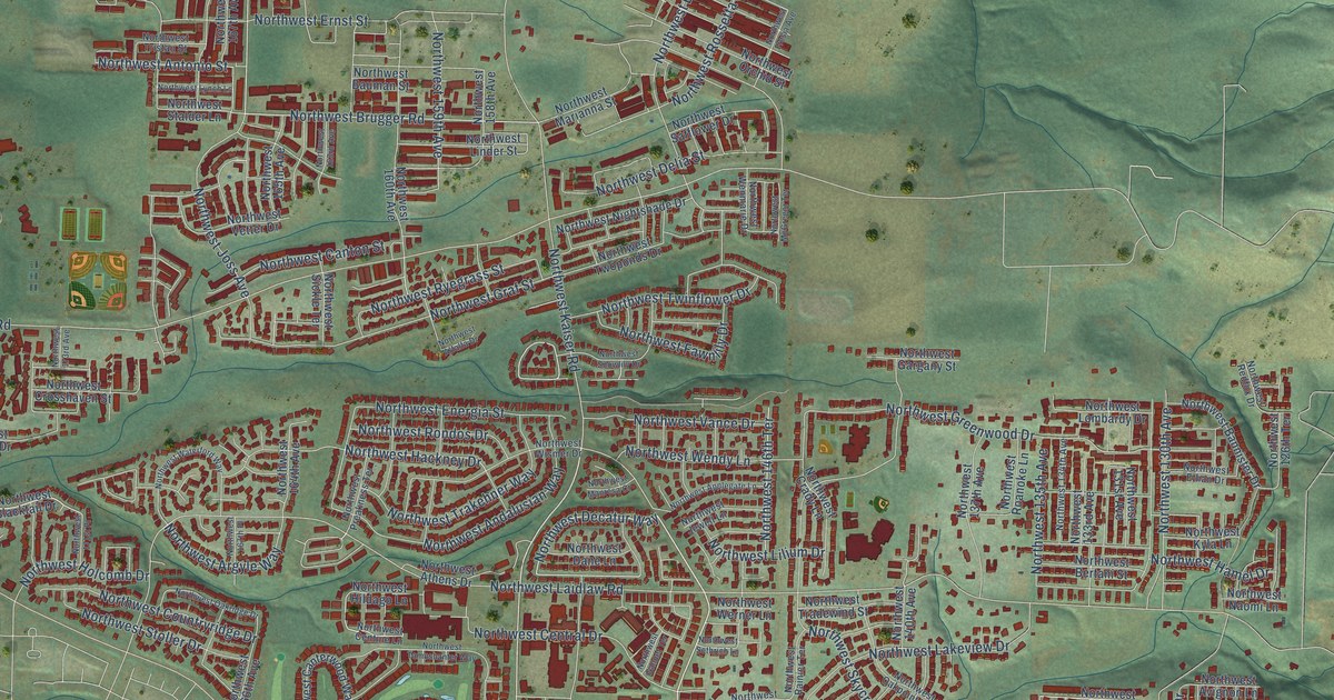 Map of Bethany, Oregon in 2026