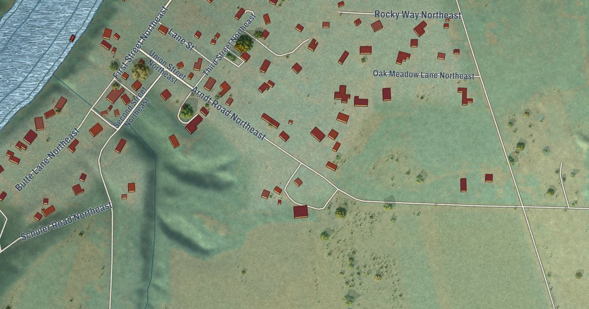 Map of Butteville, Oregon in 2026
