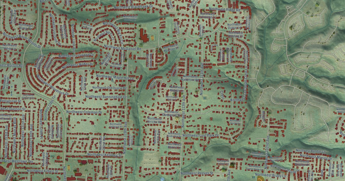 Map of Cedar Mill, Oregon in 2026