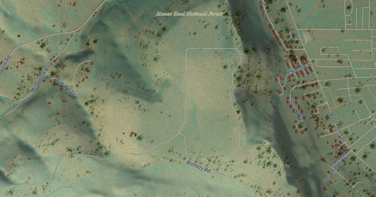 Map of Chenoweth, Oregon in 2026