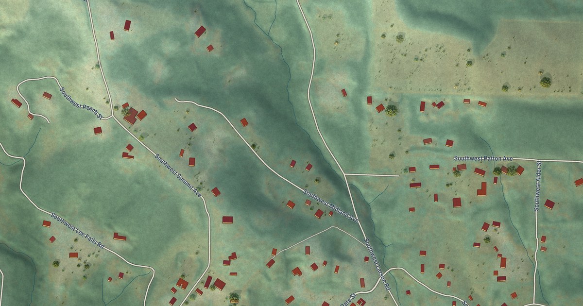 Map of Cherry Grove, Oregon in 2026