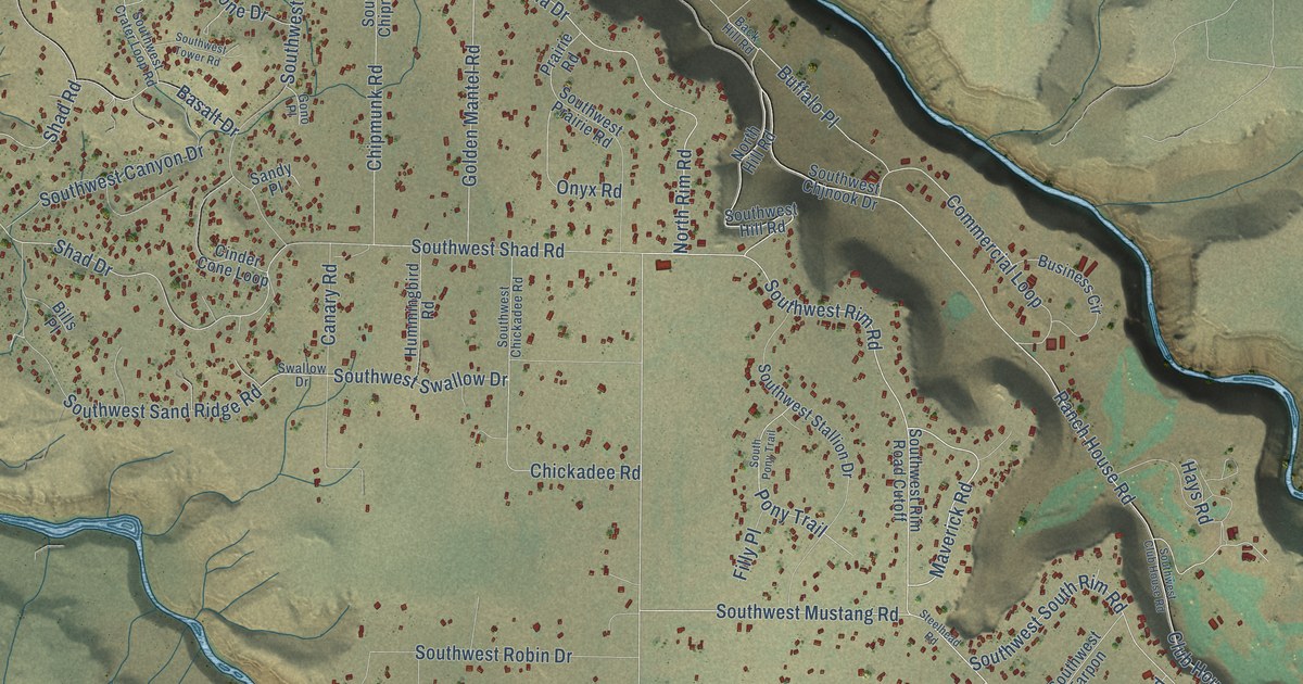 Map of Crooked River Ranch, Oregon in 2026