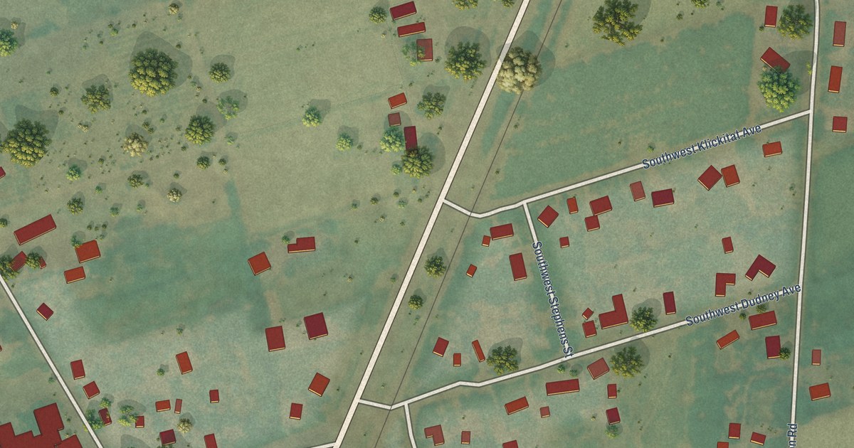 Map of Dilley, Oregon in 2026