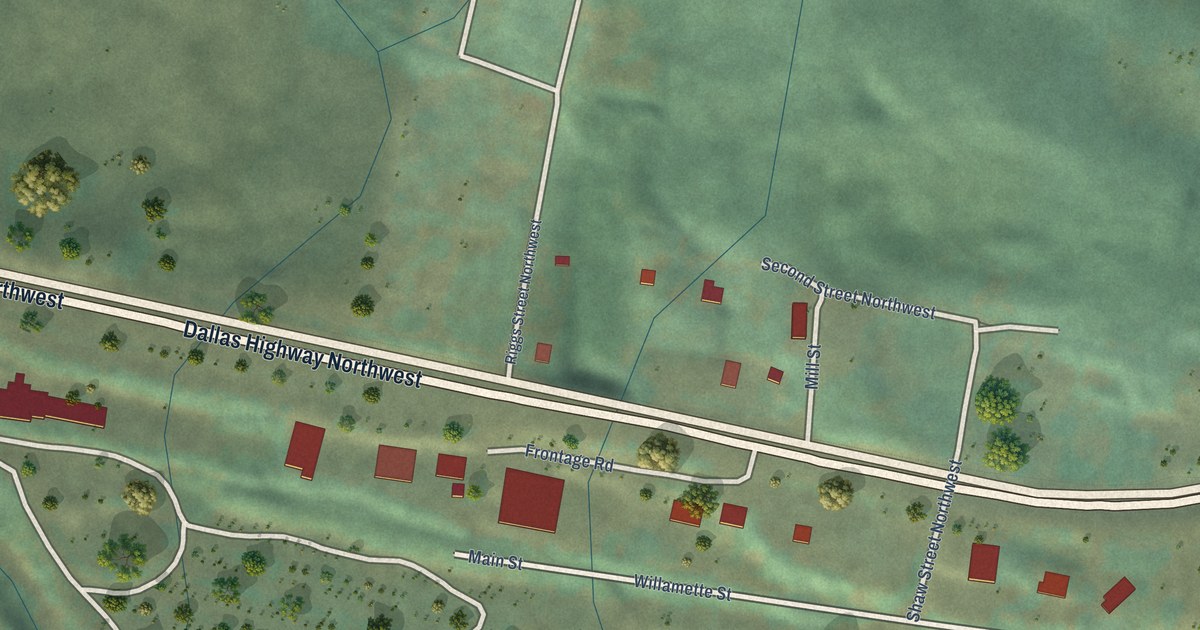 Map of Eola, Oregon in 2026