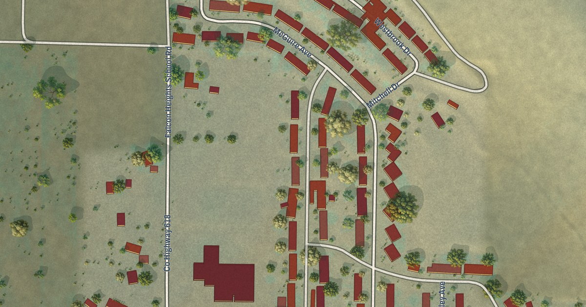 Map of Falcon Heights, Oregon in 2026