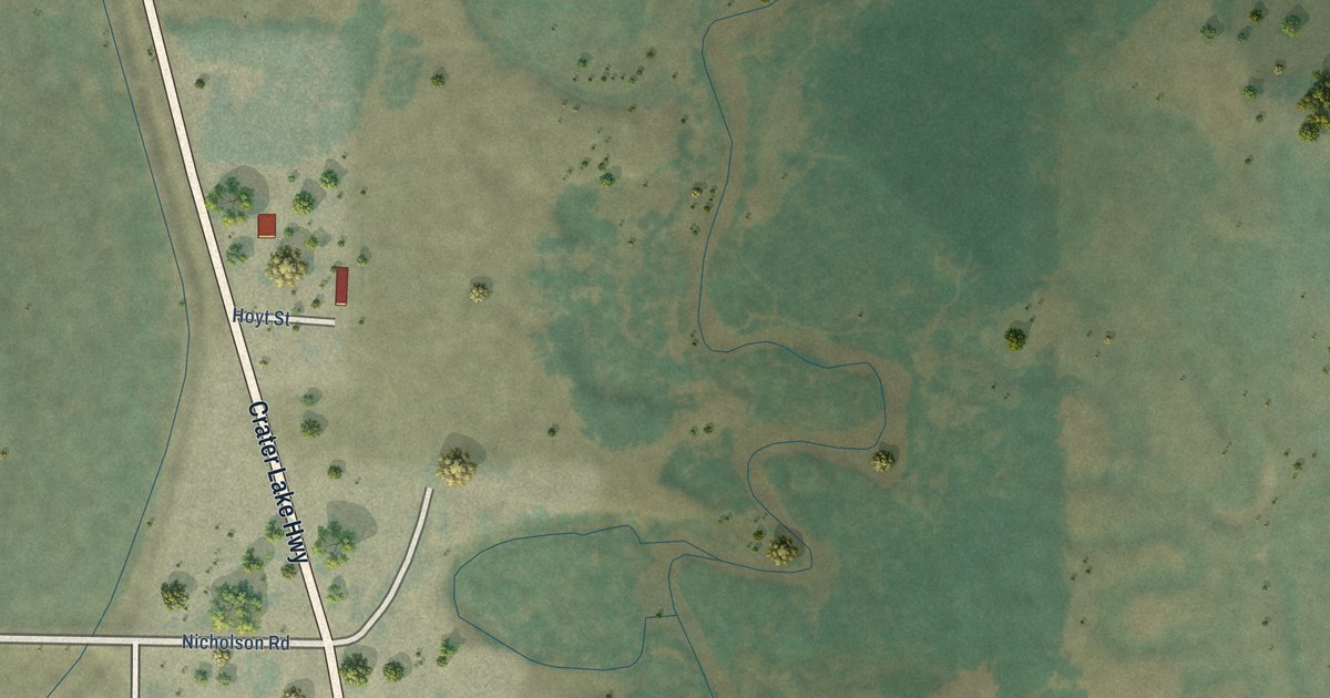 Map of Fort Klamath, Oregon in 2026