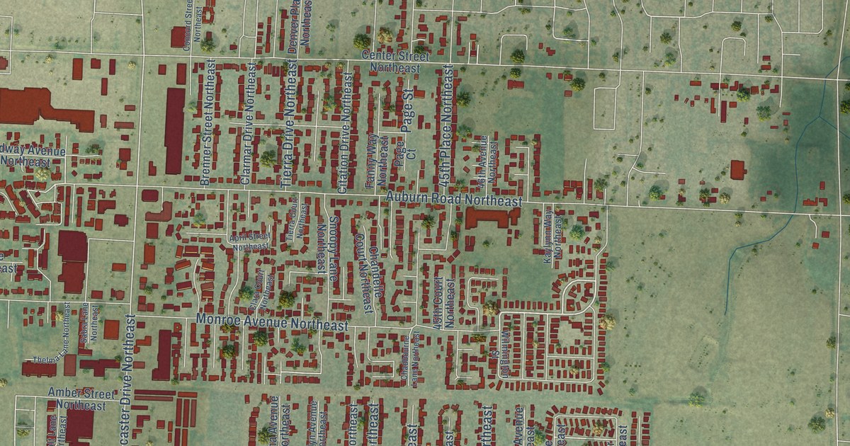 Map of Four Corners, Oregon in 2026
