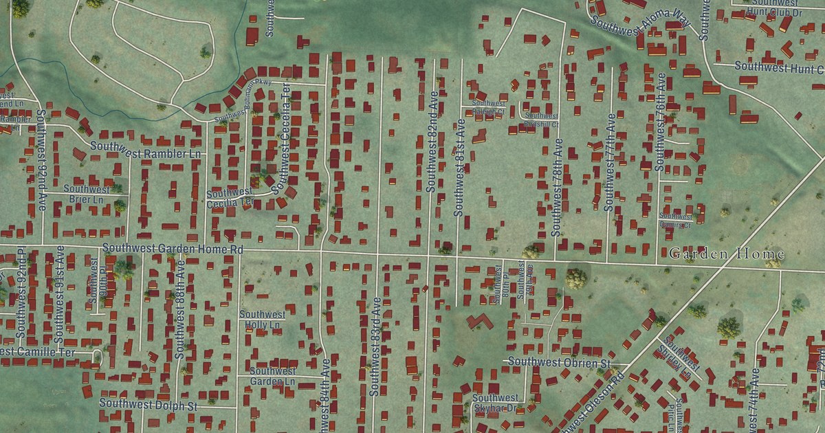 Map of Garden Home-Whitford, Oregon in 2026
