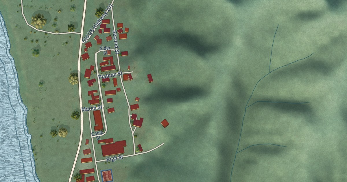 Map of Gardiner, Oregon in 2026
