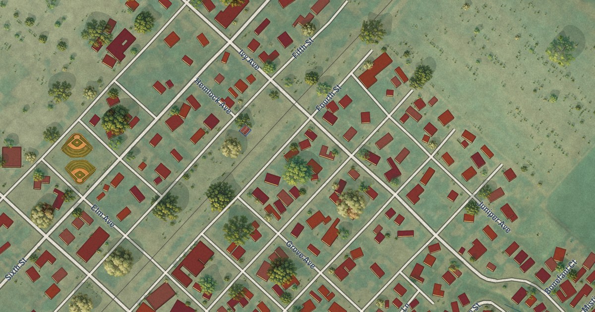 Map of Gervais, Oregon in 2026
