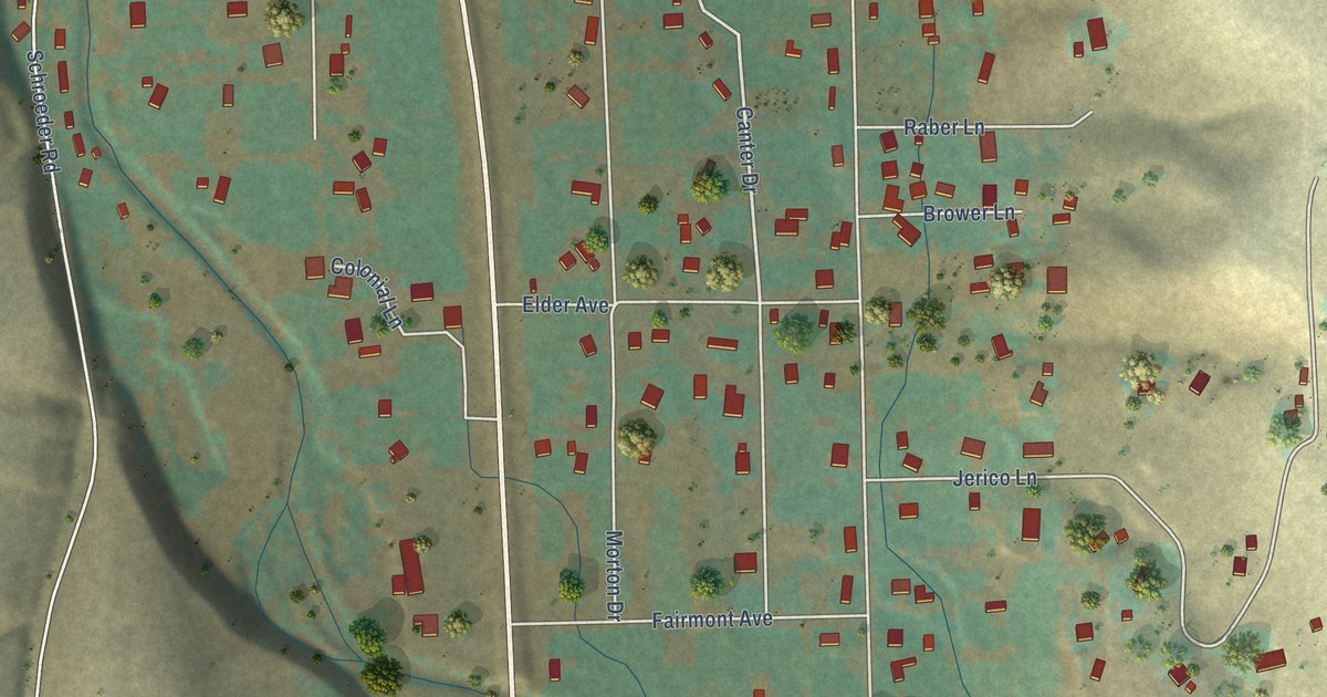 Map of Green Meadows, Oregon in 2026