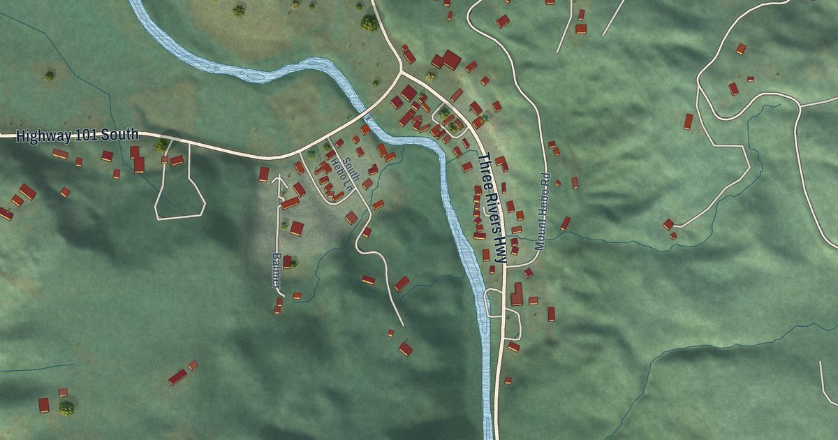 Map of Hebo, Oregon in 2026