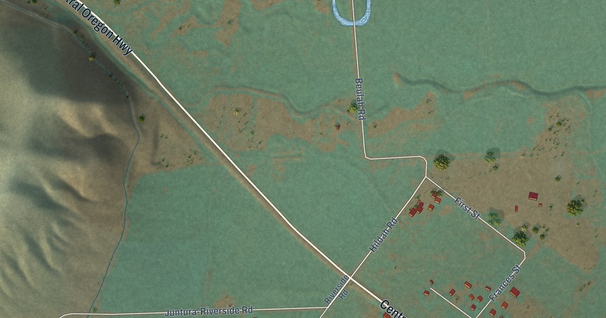 Map of Juntura, Oregon in 2026