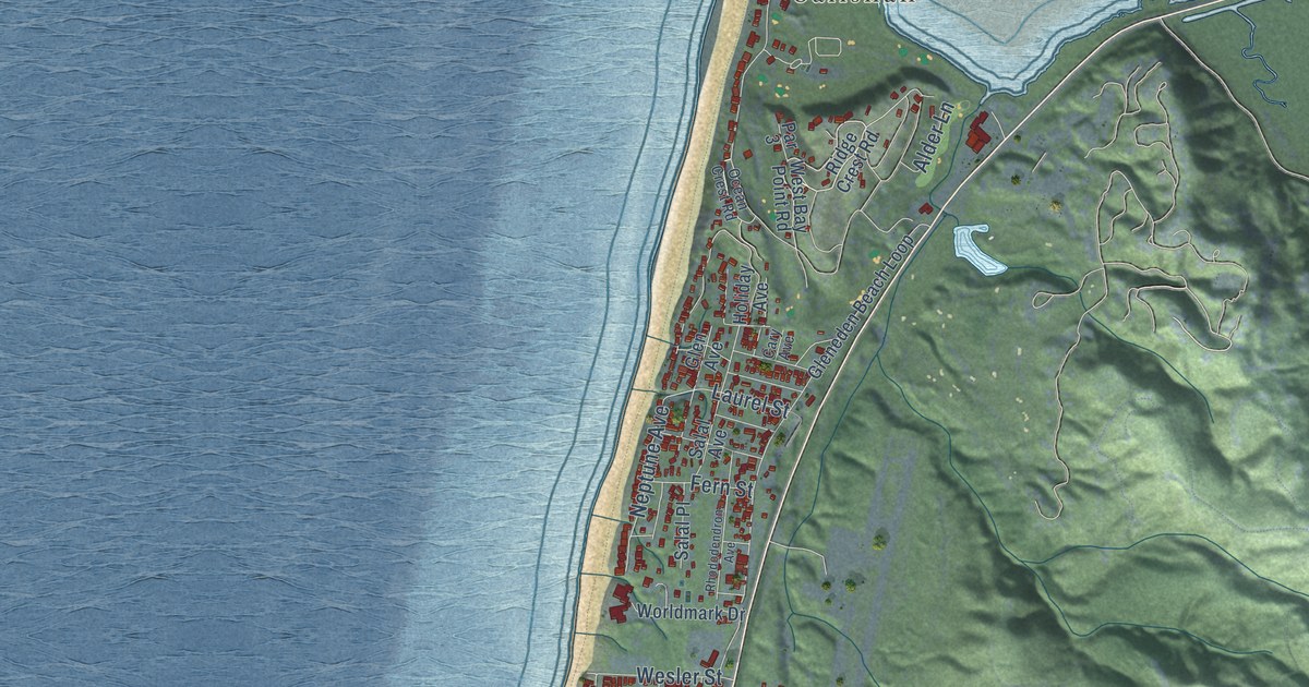 Map of Lincoln Beach, Oregon in 2026