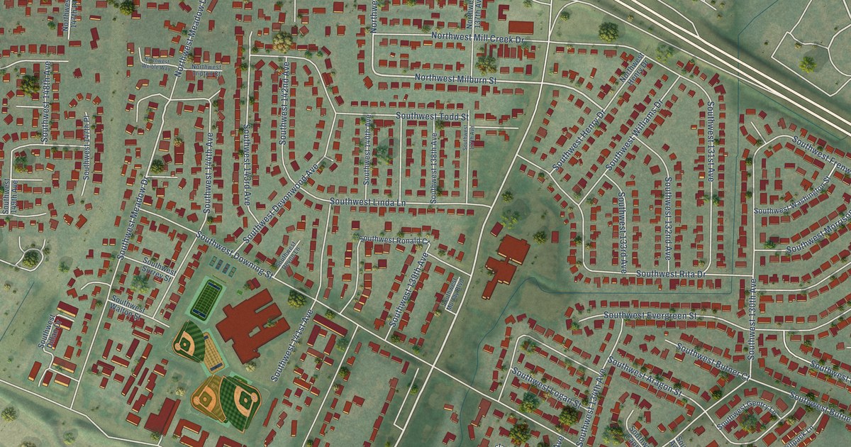 Map of Marlene Village, Oregon in 2026