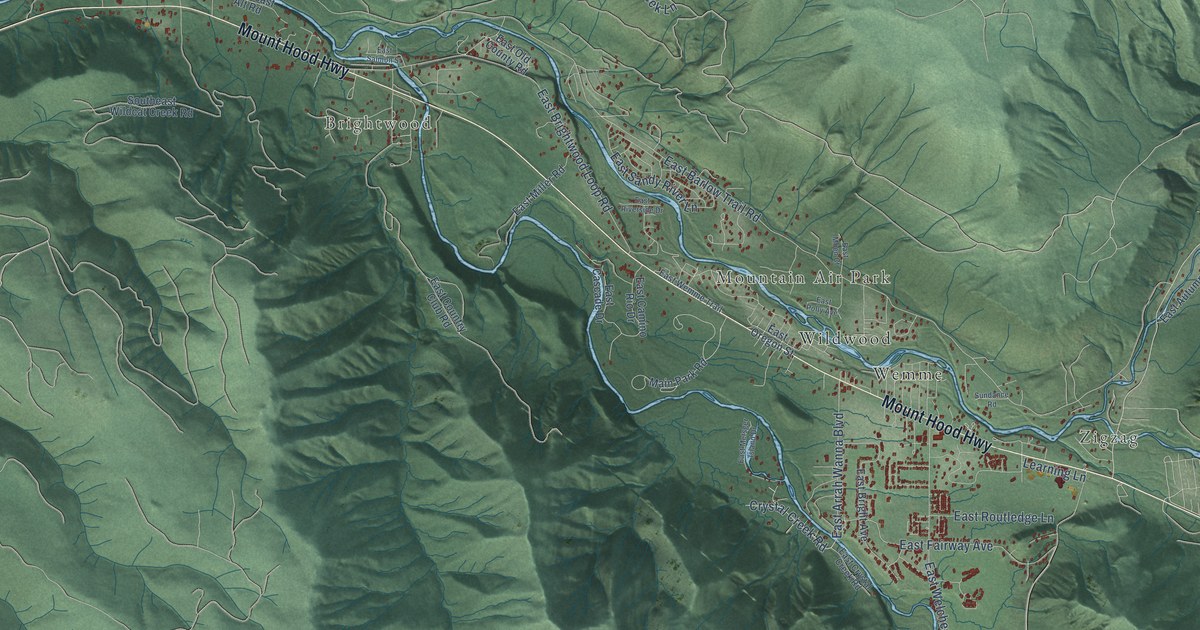 Map of Mount Hood Villages, Oregon in 2026
